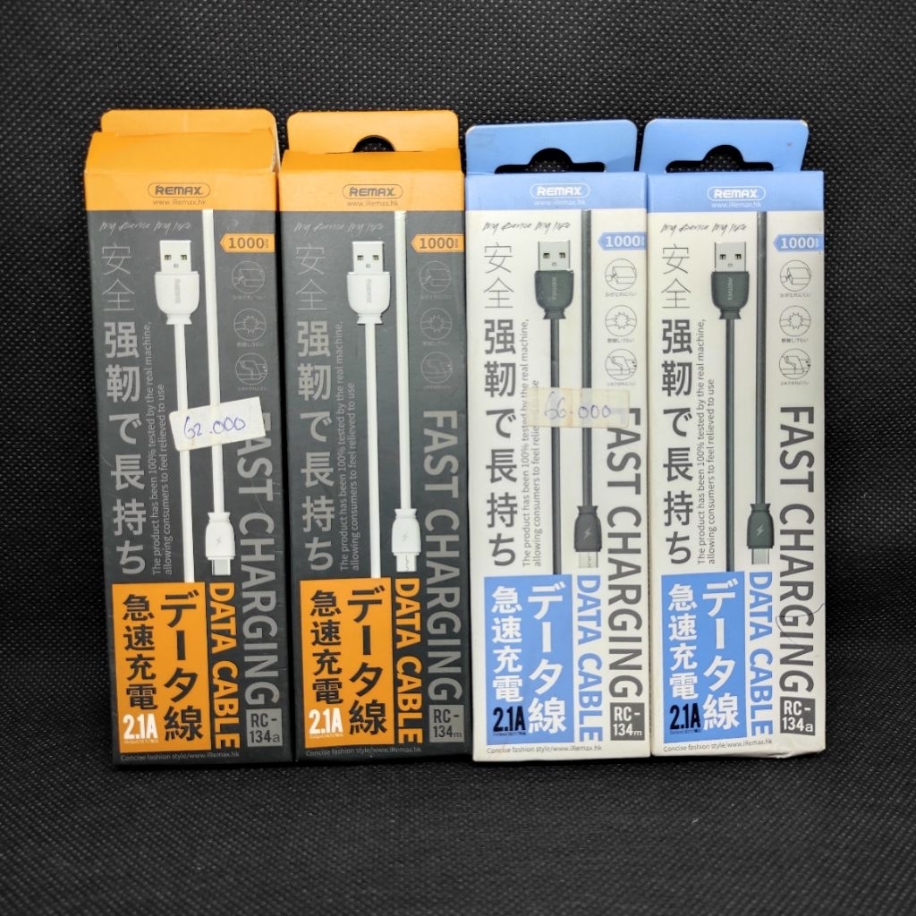 Remax Data Cable2.1A ชาร์จเร็ว RC-134m