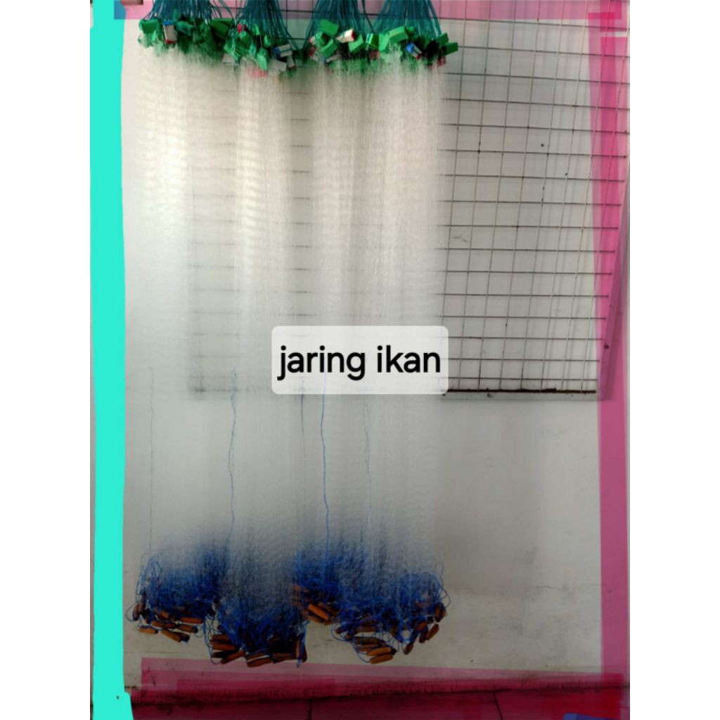 ตาข่ายดักปลาพร้อมใช้ p 25 mtr H 1.5m H 2m 2.2 m L 1.5 inc 015