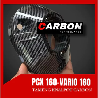 PCX 160 ท่อไอเสียคาร์บอน พร้อมฝาครอบท่อไอเสีย และโล่กันลม