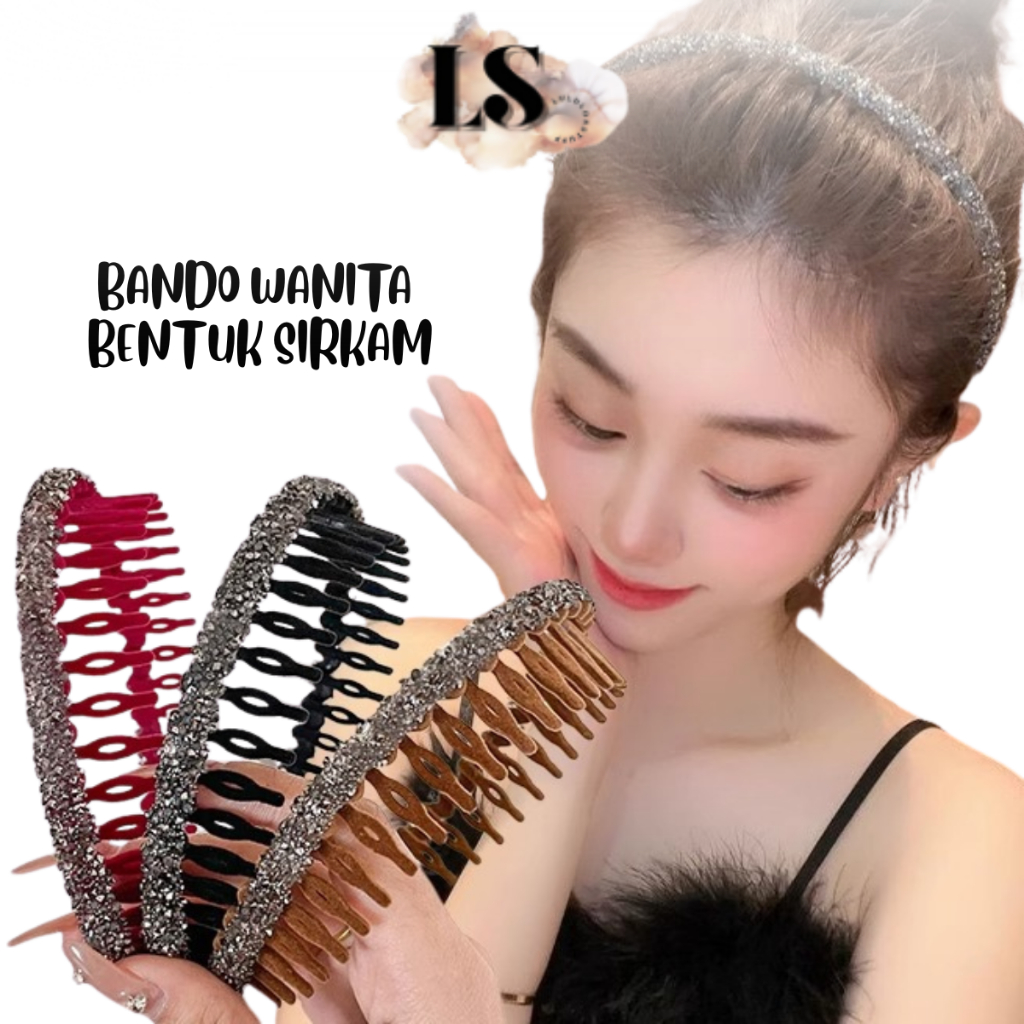 LS - HEADBAND ผู้หญิงใน THE SHAPE OF A SIRKAM H729 นําเข้าอัญมณีสไตล์เกาหลีแฟชั่นสตรี HEADBAND