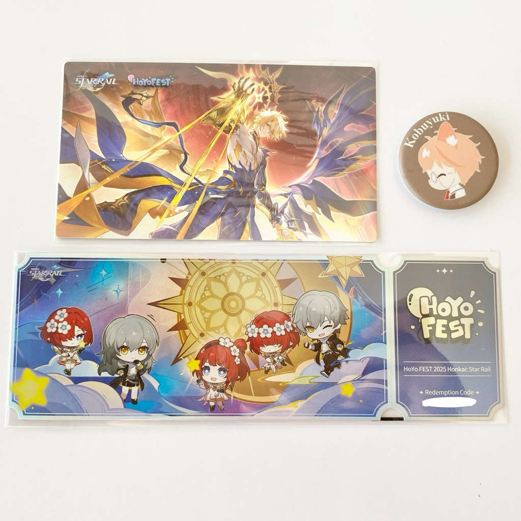 Official Hoyofest 2025 Ticket Postcard Painon Khaslana hsr honkaistarrail star rail redemption code 