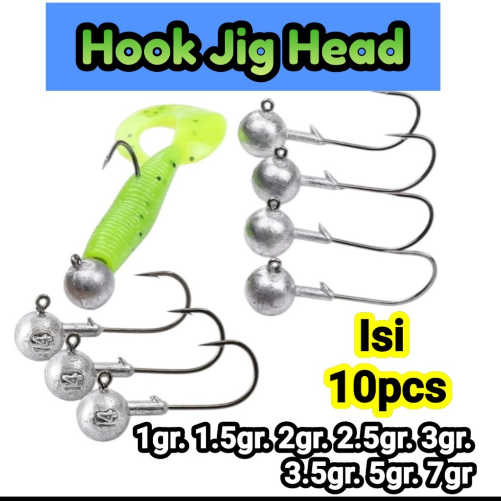 MATA JIg Head Fishing Hooks, 10 ชิ้น softlure Fishing Hooks 1gr.1.5gr.2gr.2.5gr.3gr.3.5gr.5gr.7gr