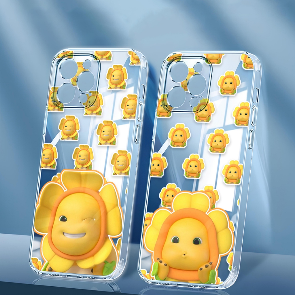 SOFTCASE CLEAR CASE DINO MOTIF สีเหลือง NAILONG สําหรับ ASUS MAX PRO M1 ASUS MAX PRO M2 PREMIUM CLEA