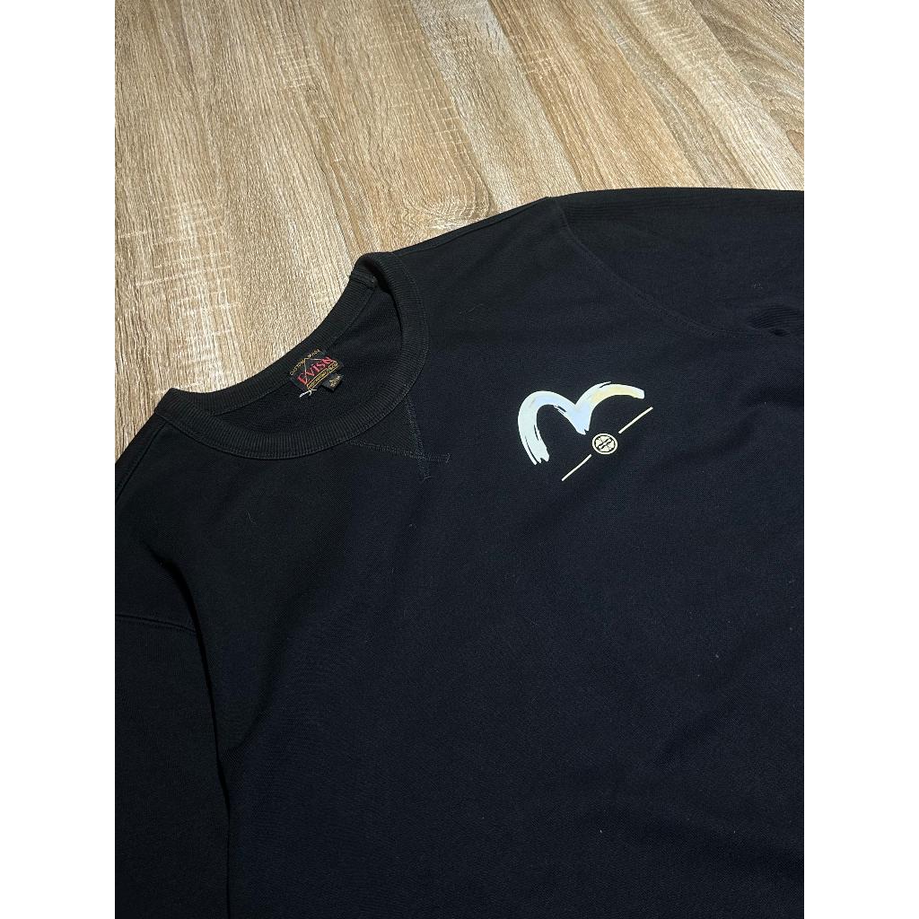 Evisu Heritage Big Back Logo Crewneck Sweater Jacket