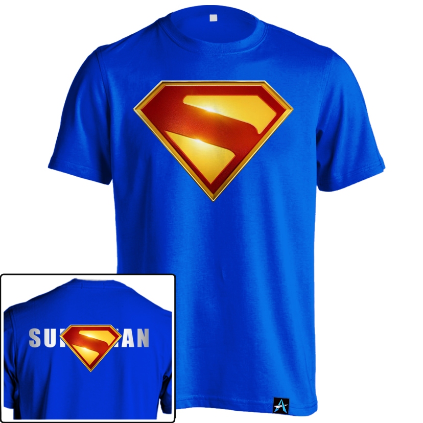 Superman David Corenswet HER-209 เสื้อยืดซูเปอร์ฮีโร่ผู้ใหญ่ขนาดผ้าฝ้ายหวี 24s