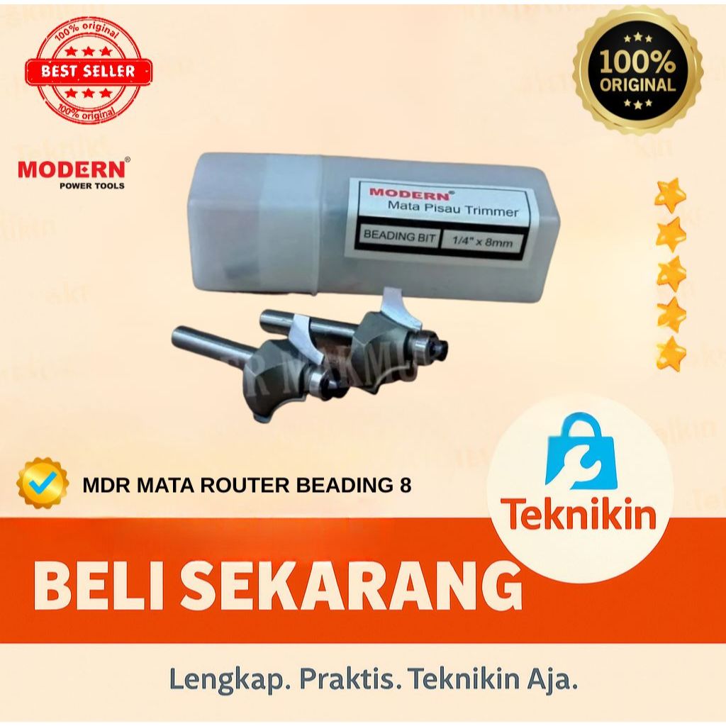 MATA Modern Beading Bit 1/4" - Beading Router Trimmer Profile Bit 3mm 5mm 8mm 10mm 12mm.