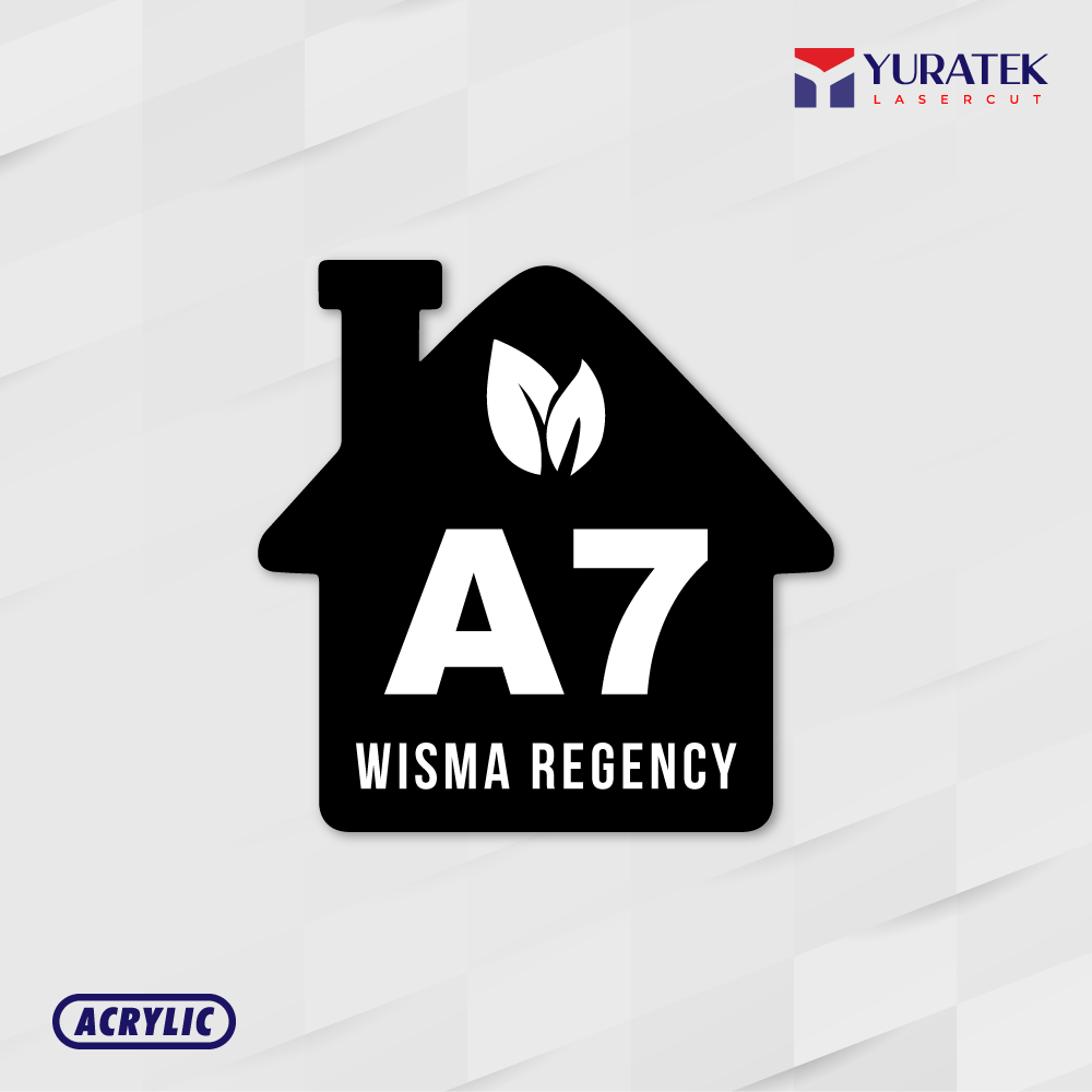 YLC - ACRYLIC HOUSE NUMBER / ACRYLIC / สีฟรี 15 x 15