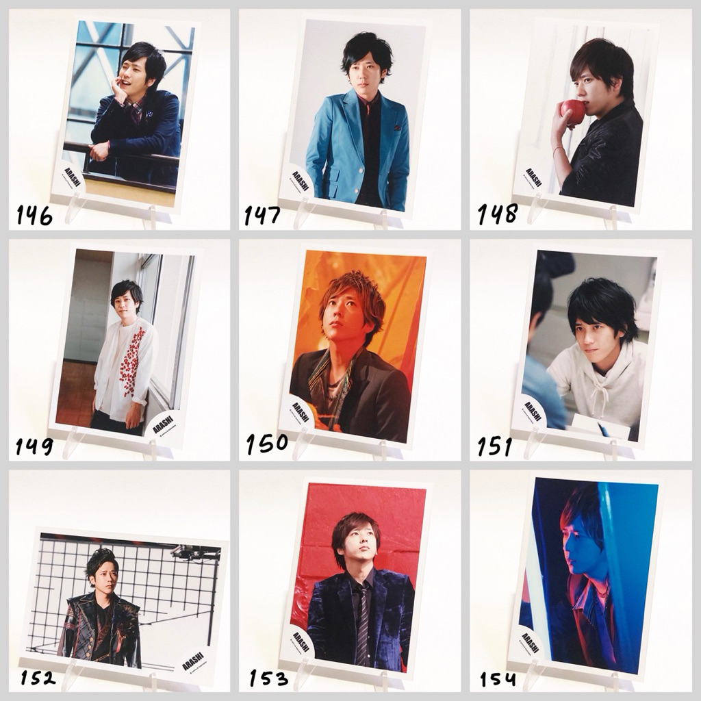 [อ่าน desc] no.146~226 Arashi Official Shoppic Sho Sakurai Ninomiya Kazuni Ohno Satoshi Jun Matsumot