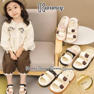 Sandal Anak Perempuan Baby Kids Tali Belakang Karakter BEAR CUTE Karakter Selop Jelly Import