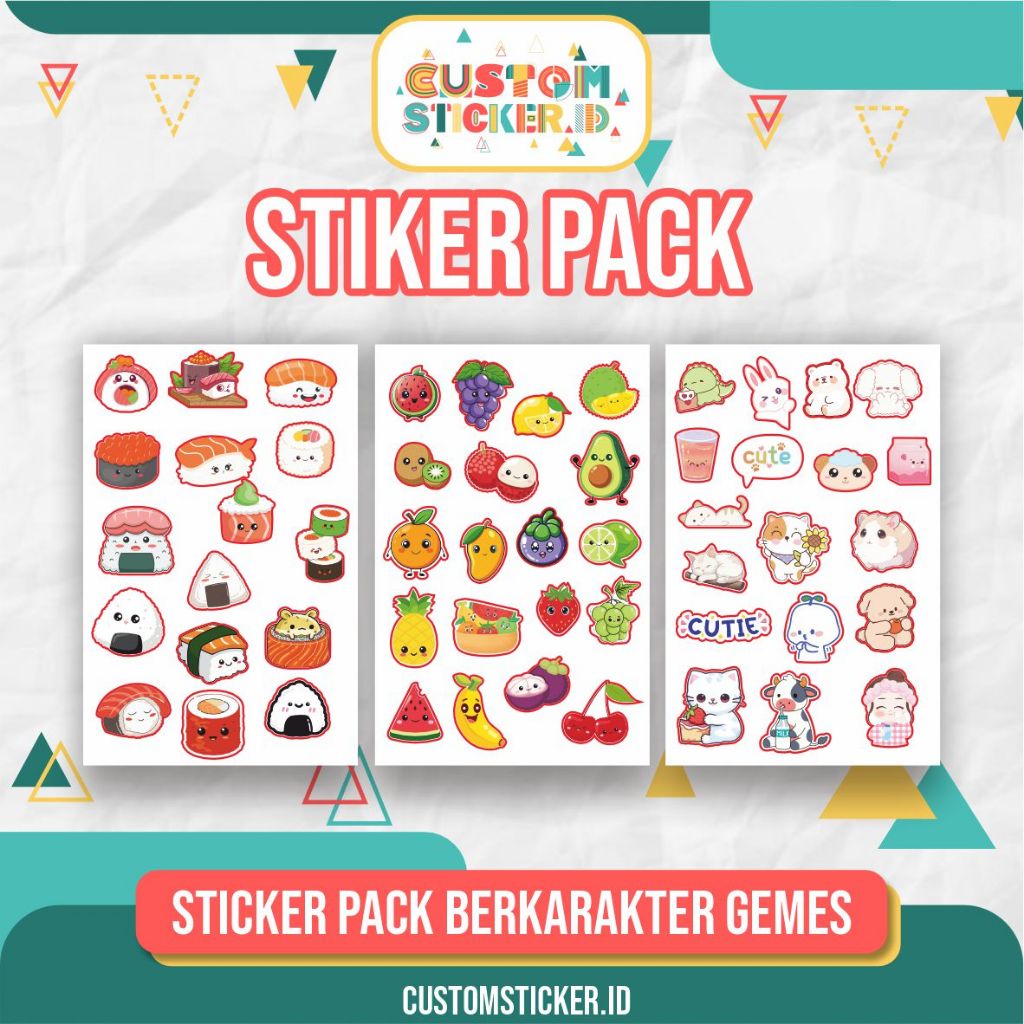 PREMIUM CUTE CHARACTER STICKER PACK