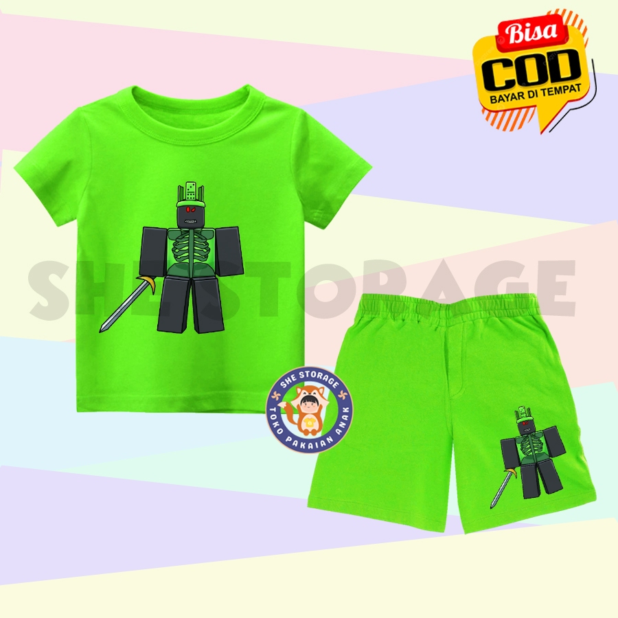 CHILDRENS SET 1x1x1 จาก FORSAKEN ROBLOX | โรบ็อกซ์ Forsaken | Game ONE SET CHILDRENS T-SHIRT SHORTS 