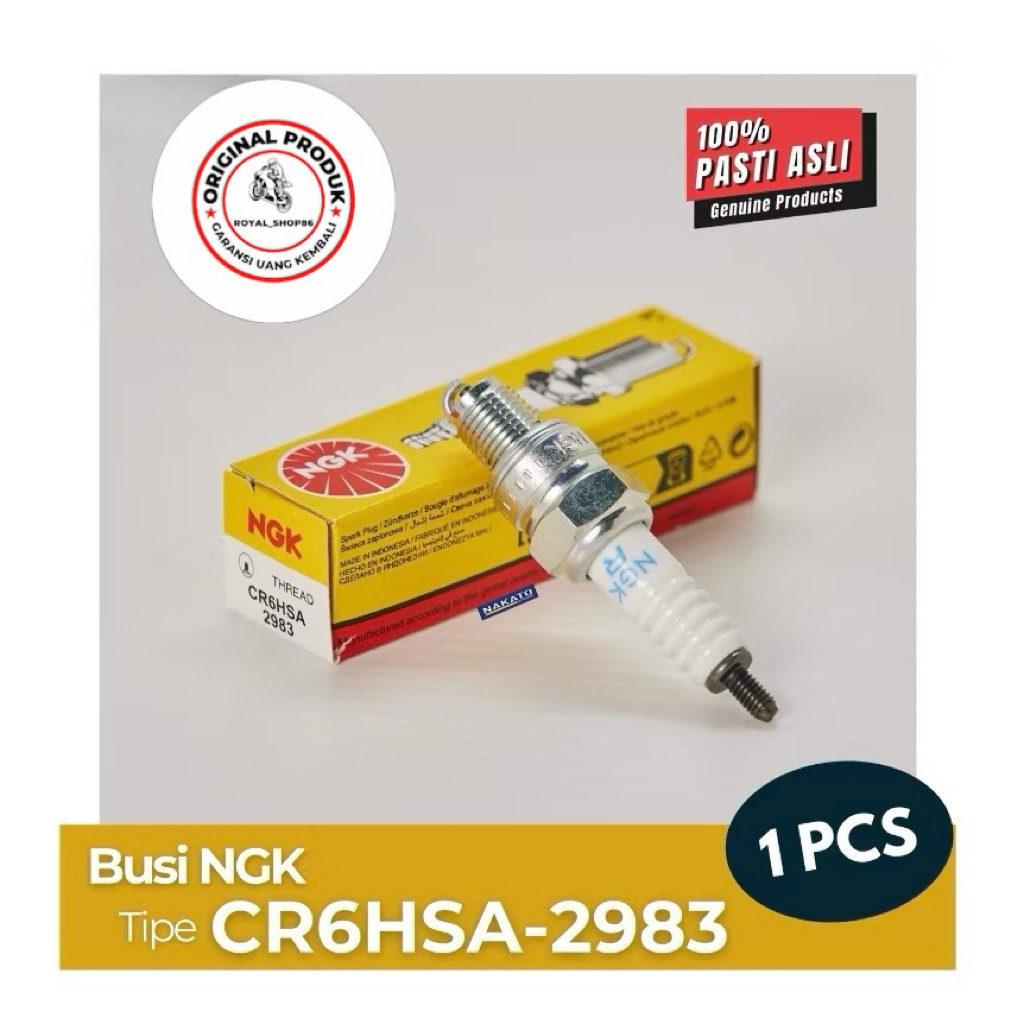 NGK CR6HSA SPARK PLUG สําหรับ MIO J SOUL GT FINO M3 มอเตอร์ไซค์เดิม