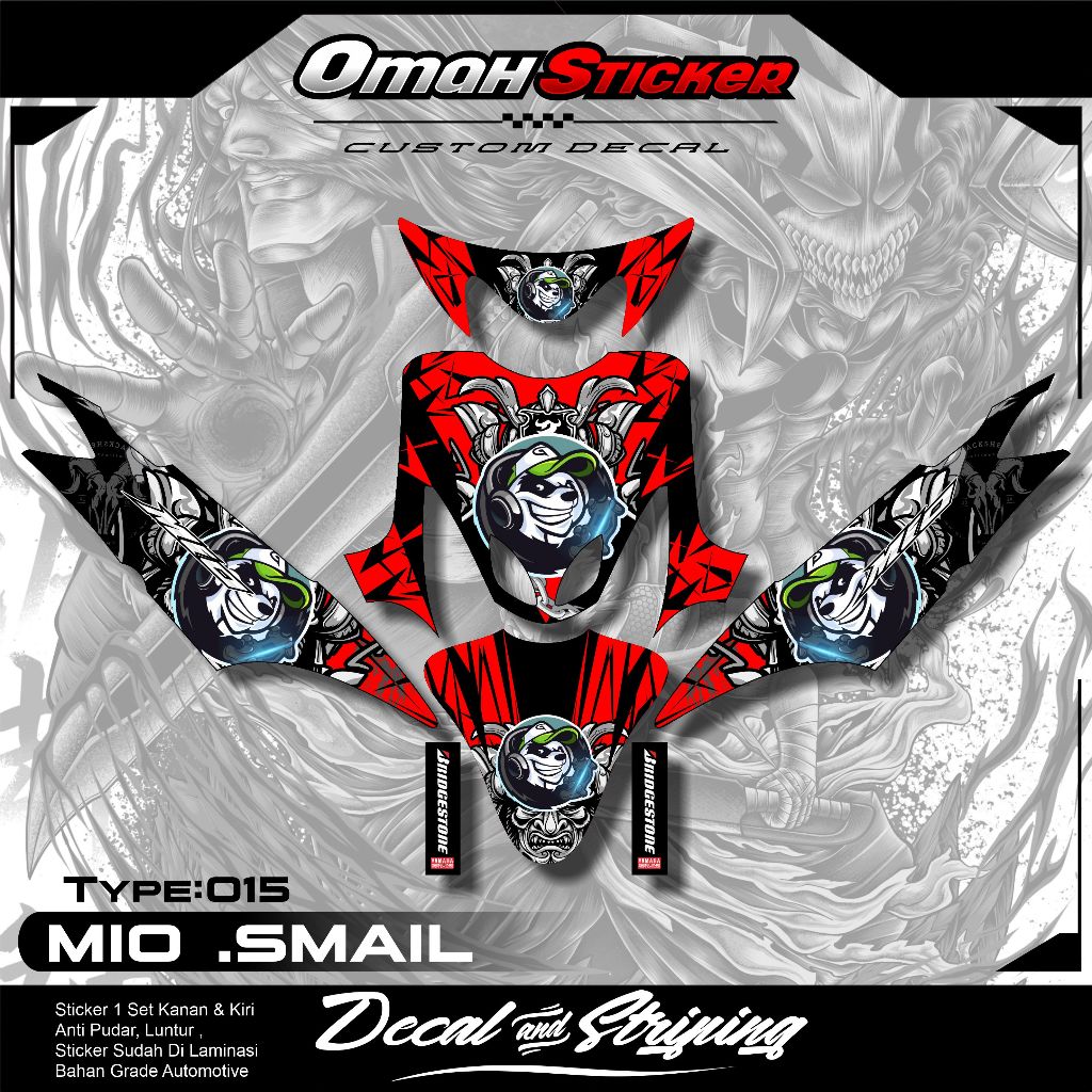 สติ๊กเกอร์รูปลอก Mio Smile Full Body - สติ๊กเกอร์เต็มตัว Mio Smile. ADT.015