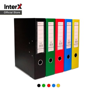 InterX Folder Lever Arch File / Ordner 7 cm Arsip Kantor Tebal & Kuat Folio (F4)