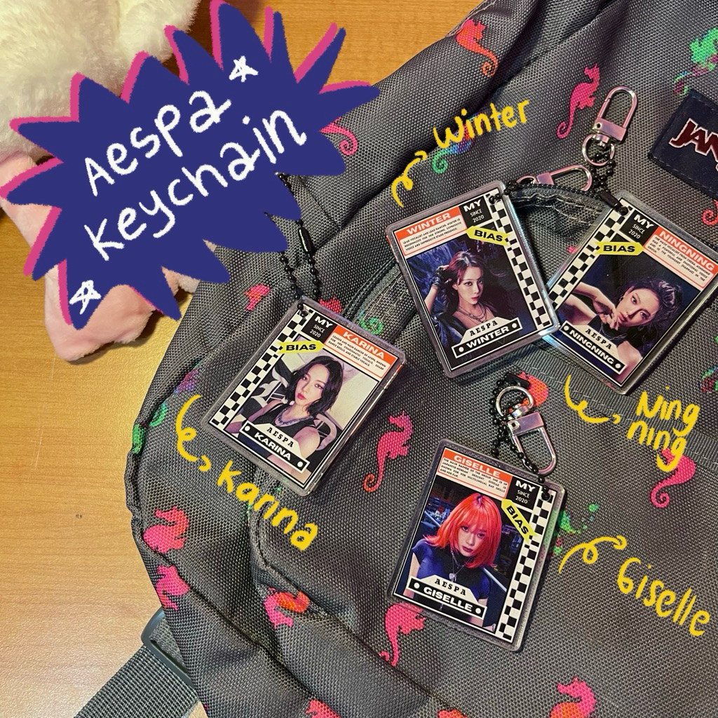 พวงกุญแจ KPOP AESPA โดย mipals.studio