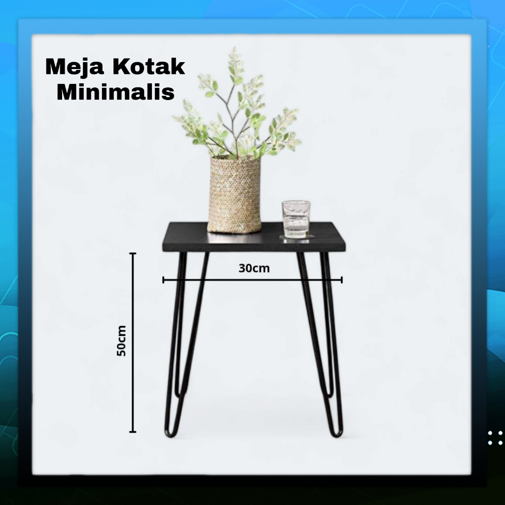 Minimalist Table SQUARE 30x30cm SQUARE Corner Table / Nightstand / SQUARE Corner Table โต๊ะกาแฟโมเดิ