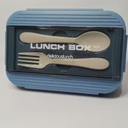 LUNCH BOX SET BENTO LUNCH BOX 3 SET ฟรี SPOON FORK ORIGINAL PHOTO
