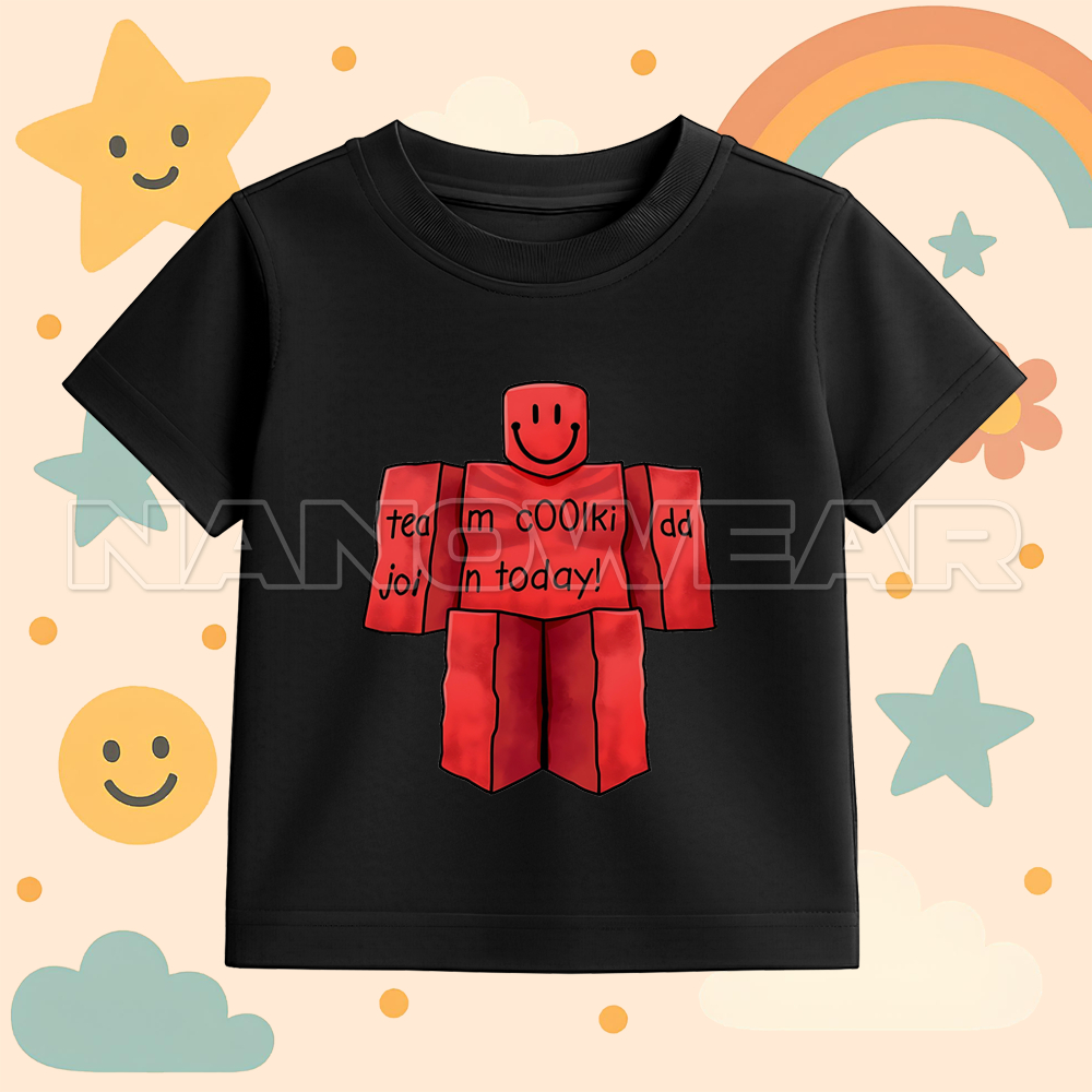 เสื้อผ้าเด็ก เสื้อยืด CHILDRENS, COOLKIDD KILLER FORSAKEN ROBLOX CHARACTERS