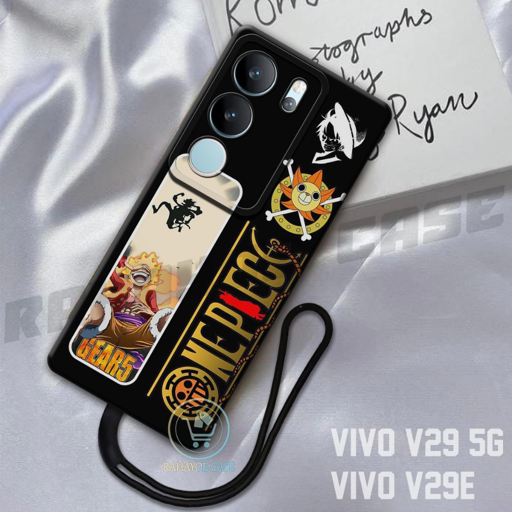 เคส HP RAHAYOE - เคส Vivo V29 5G - เคส Vivo V29E ฟรีสายคล้องโทรศัพท์ - เคสแฟชั่น Softcase Macaron Pr