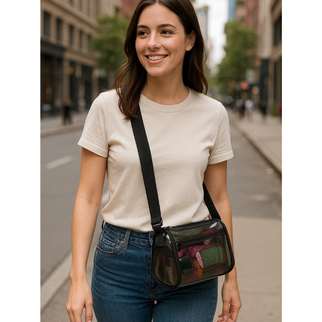 Mica bag slingbag pvc paris net