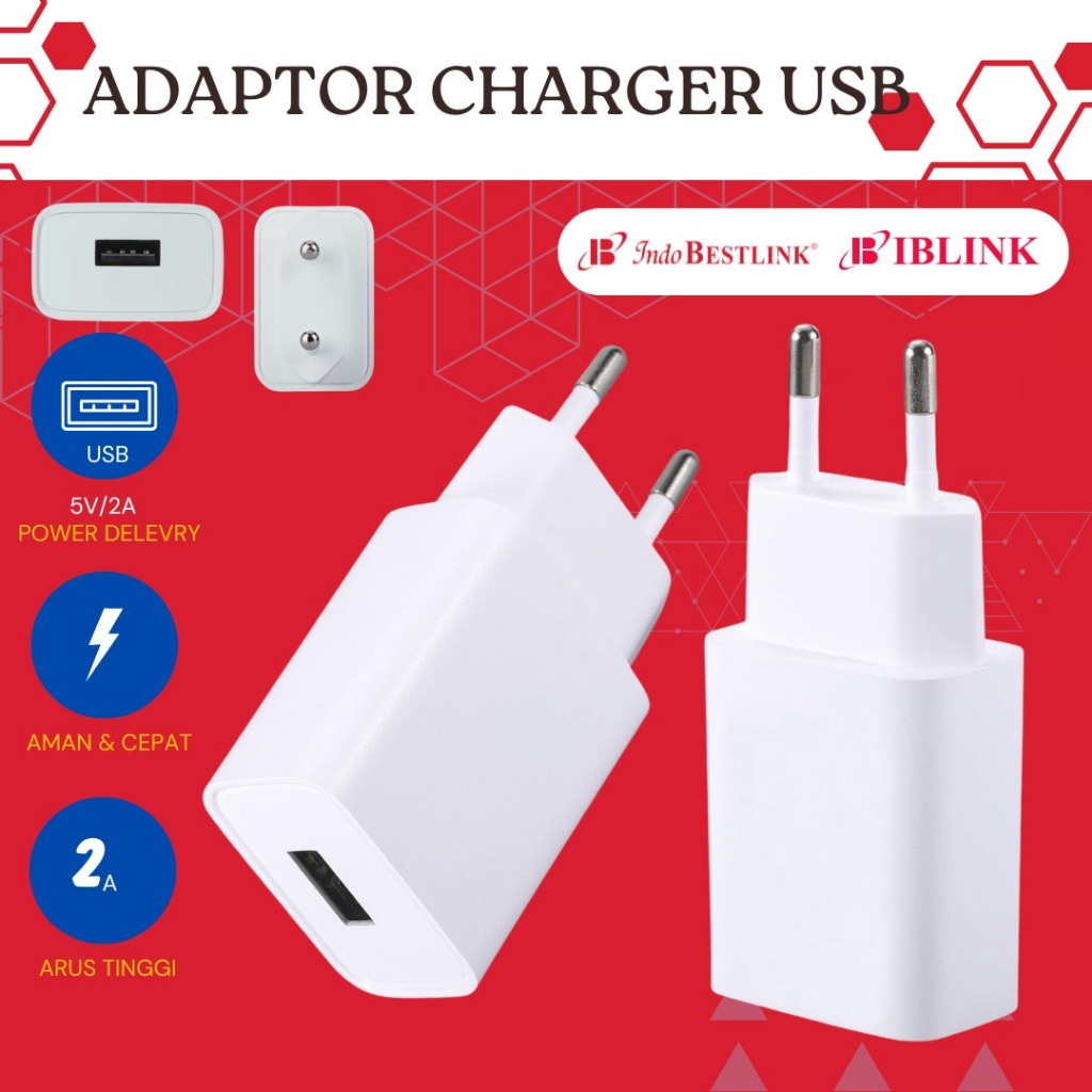 Batok Charging USB 2A White Smart Travel Charger