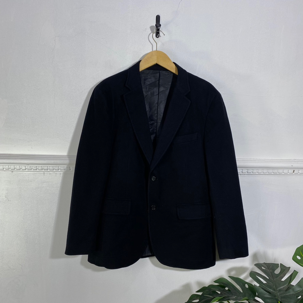 LENZI WOOL CASHMERE BLAZER JACKET (P77 L55)