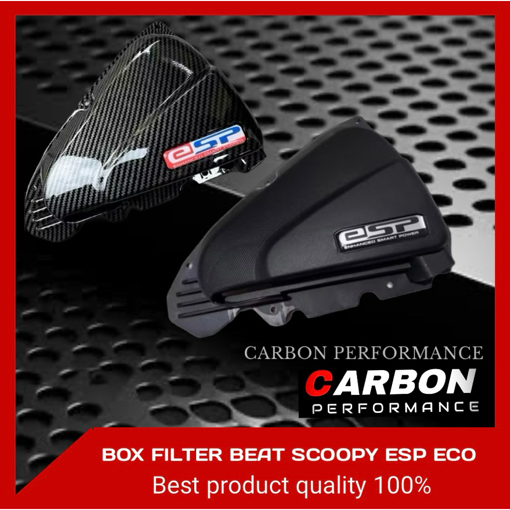 ฝาครอบกรอง BEAT ESP STD และตัวกรองคาร์บอน BEAT ▪️ฝาครอบกรอง beat Scoopy esp ดั้งเดิม