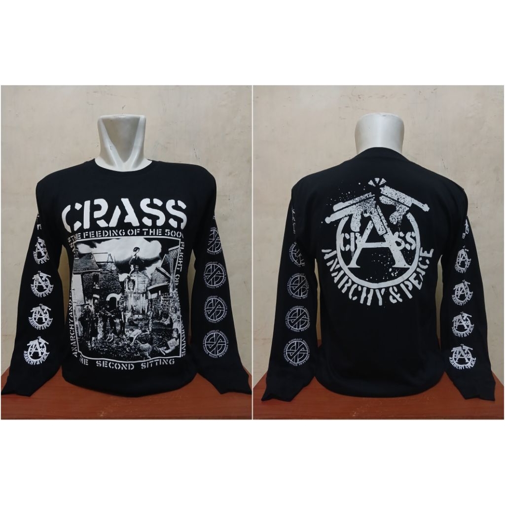 เสื้อยืด CRASS PUNK BAND MUSIC / เสื้อยืด LONG-SLEEVED CRASS PUNK