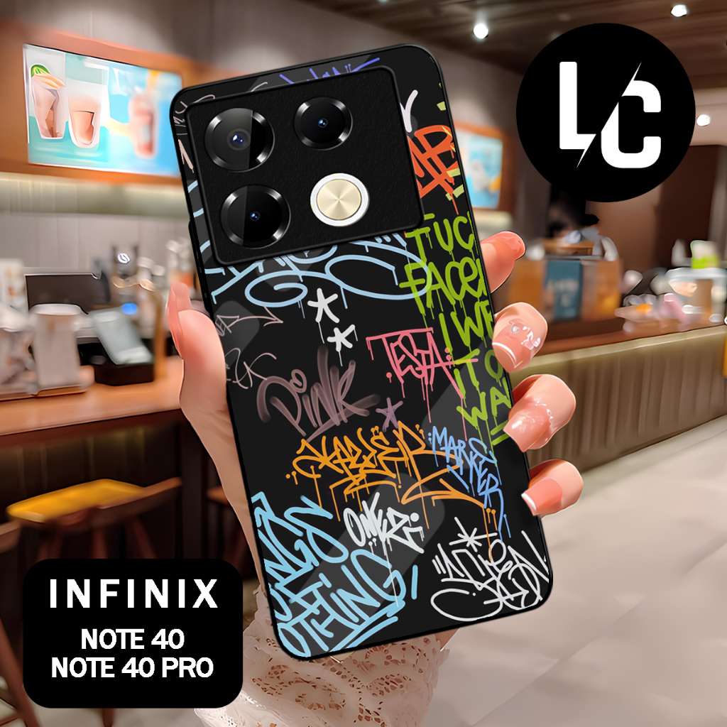 ( CA 12 ) Glossy Softcase สําหรับ infinix note 40 l note 40 pro l note 40 pro + plus l HOT 40 l HOT 