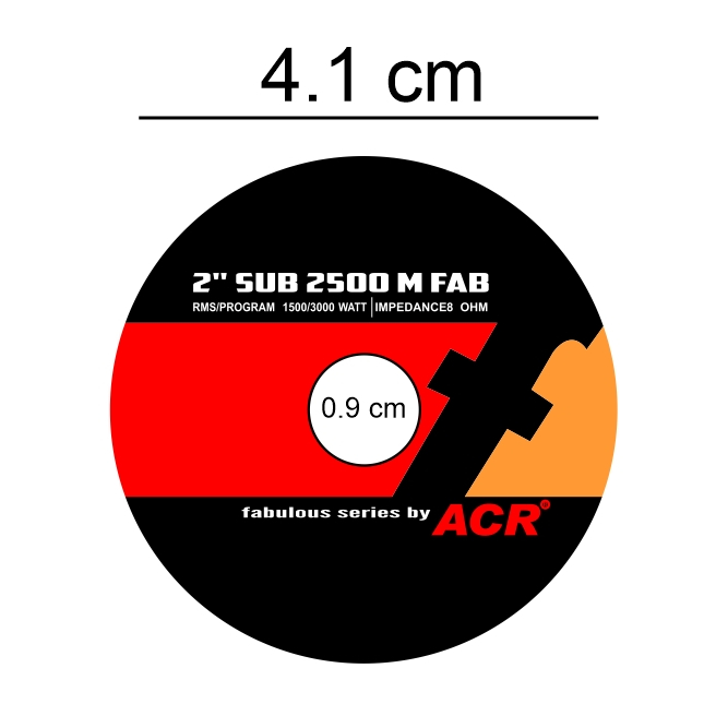 FABULOUS ACR 2 IN SPEAKER MAGNET STICKER 4 CM DIAMETER