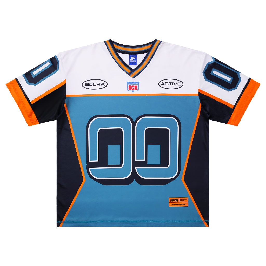 SOCRA ACTIVE 00 NUMBER PACK OVERSIZE JERSEY / VINTAGE / STREETWEAR / SPORTSWEAR / BOXY