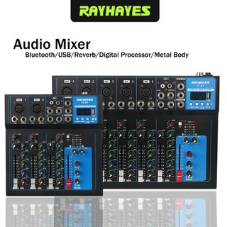 RAYHAYES  F7 7-Channel USB Bluetooth Mixer