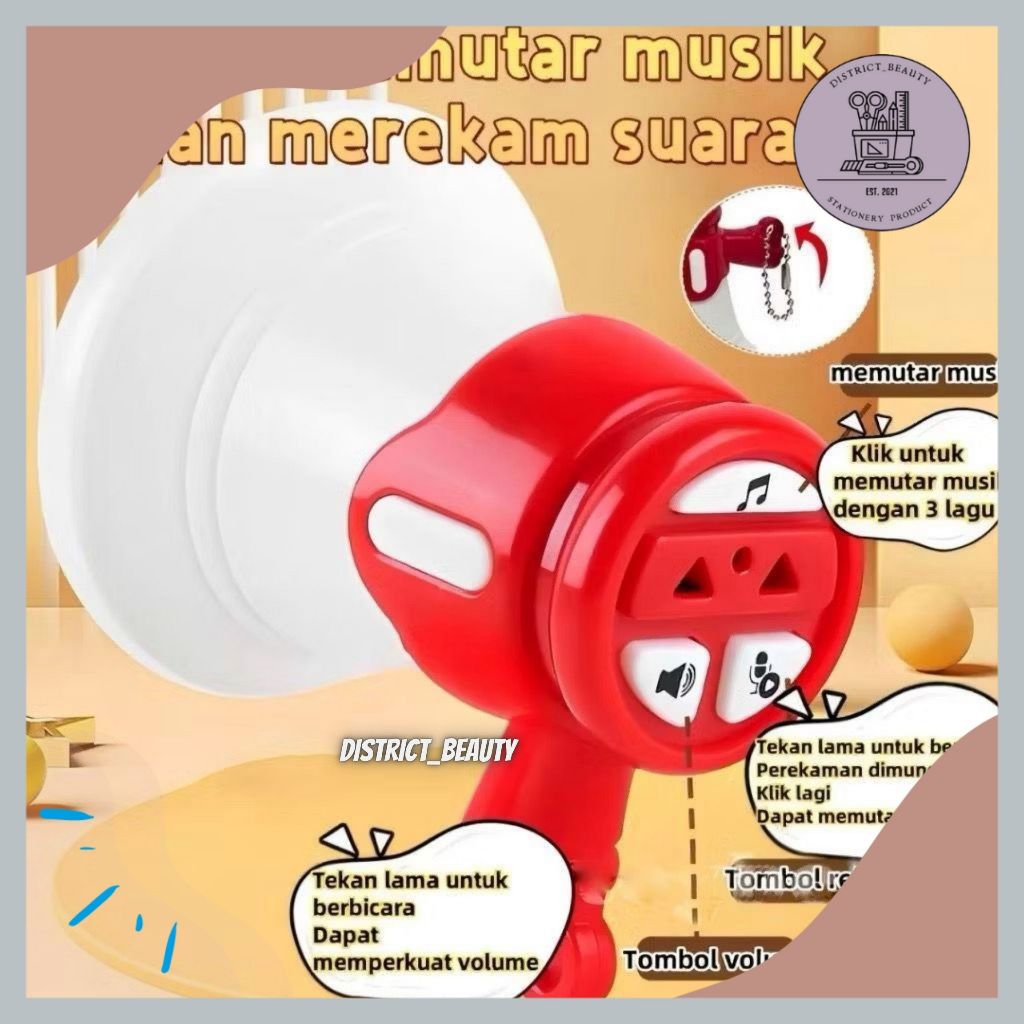 GANTUNGAN TOA MINI KEYCHAIN TOY LOOUDNESS SOUND RECORDING KEYCHAIN KEYCHAIN CUTE TOA PORTABLE MINI B