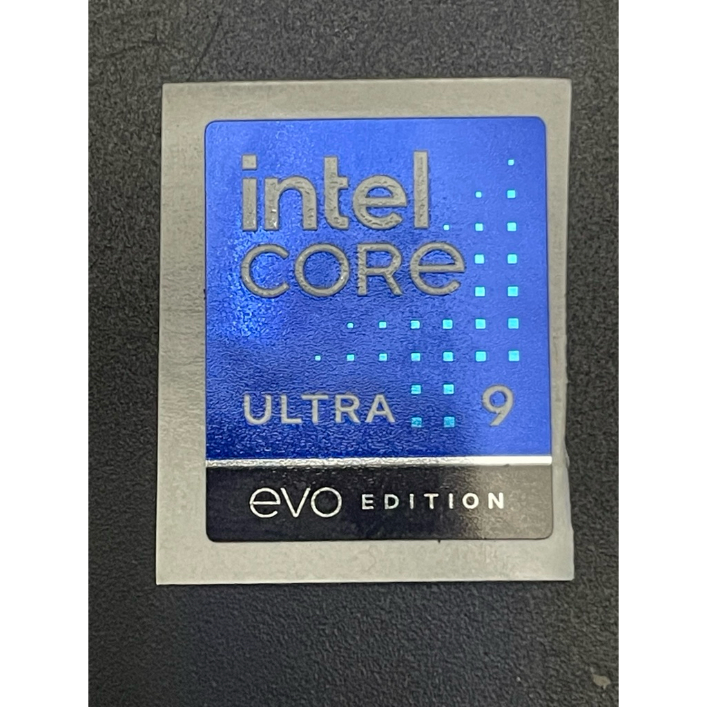 สติ๊กเกอร์โลโก้ intel Core Ultra 9 EVO Edition ดั้งเดิม