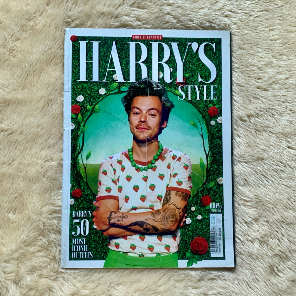 KINGS OF POP STYLE UK MAGAZINE - HARRYS 50 MOST ICONIC OUTFITS (JANUARY 2022 ISSUE) HARRY STYLES COV