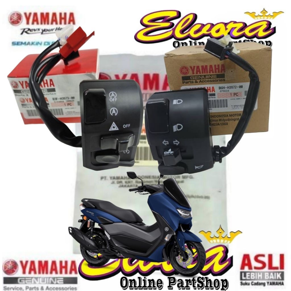 แฮนด์สวิทช์ขวาซ้าย Switch yamaha New Nmax Original B6H-H3972-00 B3F-H3973-01