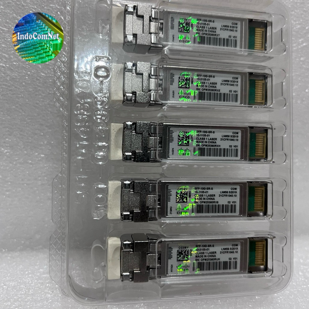 Cisco SFP-10G-SR-S โฮโลแกรมดั้งเดิม SFP 10G SR S 850nm