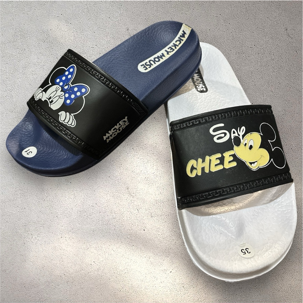 รองเท้าแตะเด็ก Pylon Mickey Minnie Mouse - รองเท้าแตะเด็ก Pylon - รองเท้าแตะ Slop สําหรับเด็กกันลื่น