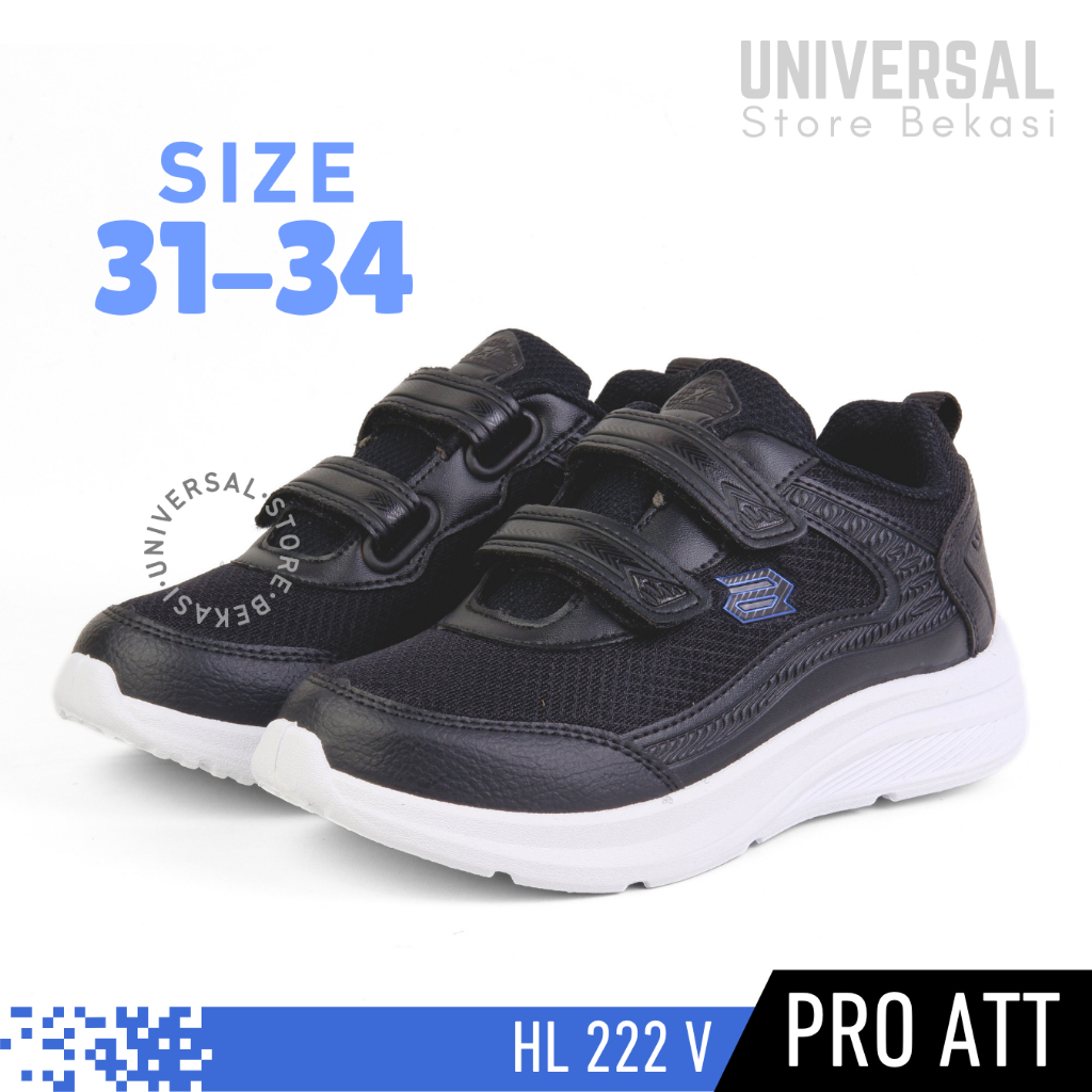 รองเท้าผ้าใบรองเท้านักเรียนสําหรับเด็กชายและเด็กหญิง Pro ATT โรงเรียนอนุบาลโรงเรียนประถมศึกษา Velcro