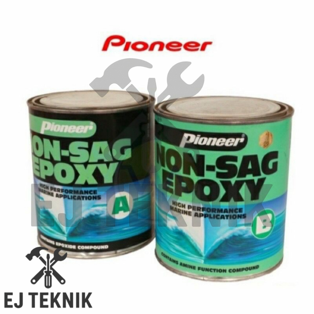 Pioneer Epoxy NON-SAG 1 Pint 1.6kg = 795gr + 800gr กาวอีพ๊อกซี่น้ํา