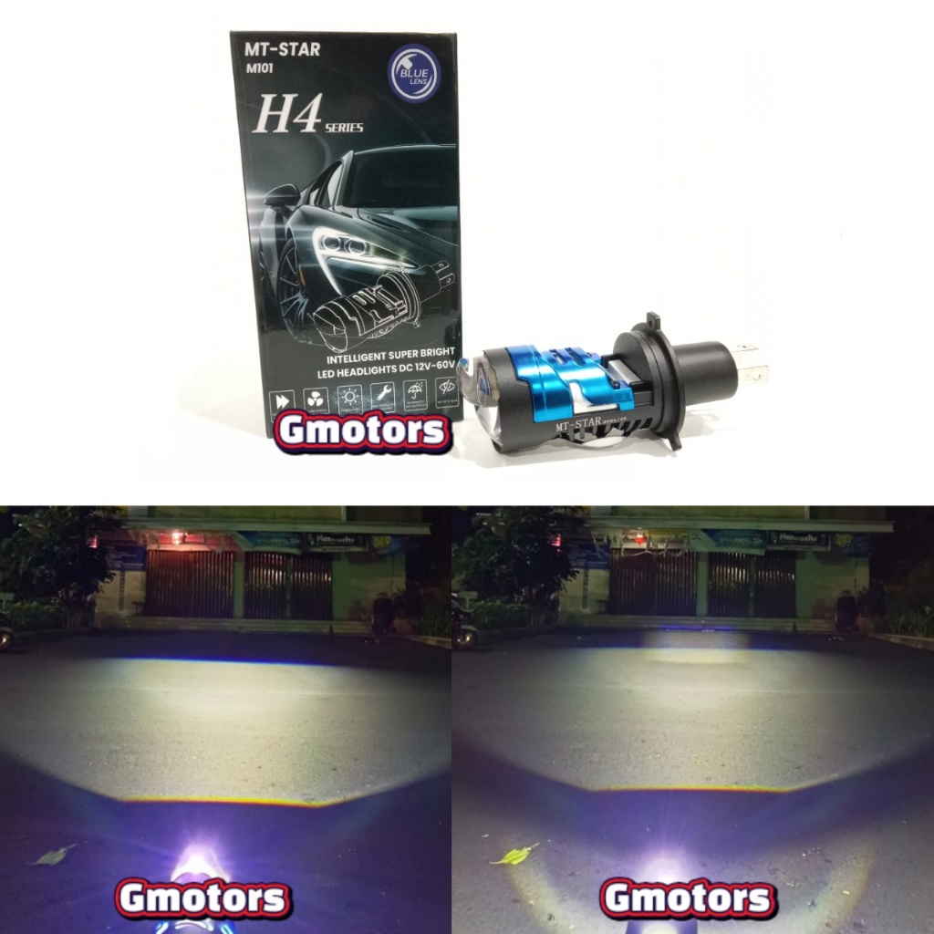 H4 MT STAR BILED ไฟหน้า H4 MT STAR พร้อมพัดลมระบายความร้อน Far Near H4 ไฟหน้า Led ใบพัด