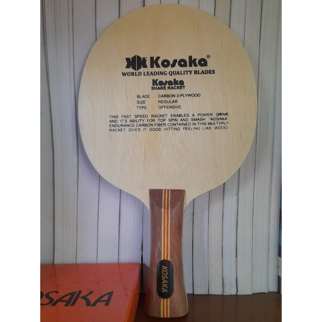 Kosaka Wood Carbon Handle Sardius Pingpong Table Tennis Bat Blade Ping Pong Bet Carbon