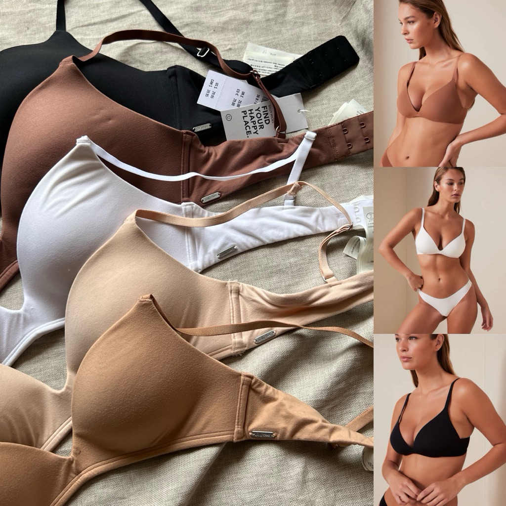 KATUN [LIGHTLY LINED] Hollister Gilly Hacks Wireless Bare Comfort Organic Cotton Pushup Pitung Wirefree Bra / BH โฟมหนา Push Up Cotton Bh Mini ขนาดเล็ก ขนาด 30A 30B 32A 32A 34A 32A 32A 34B 32B 34C 32D 32D 32D 32D 32D 34C 32D 32D 34C 32D 32D 32D 32D 34C 32