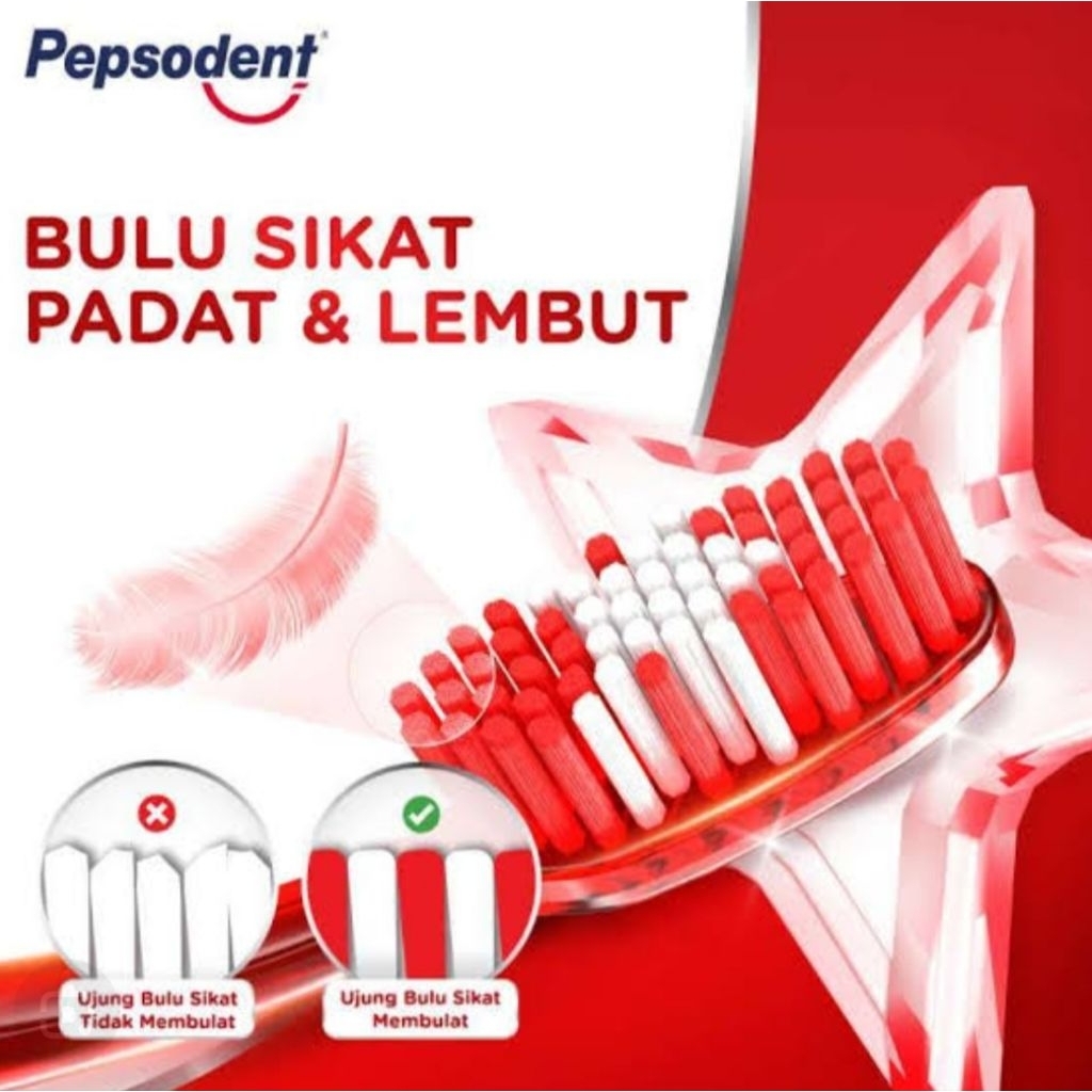PEPSODENT 5 STAR 1PC TOOTHBRUSH [สําหรับทําความสะอาด TEETH ALLEN และ GIVES CLEAN SENSATION STAR 5]