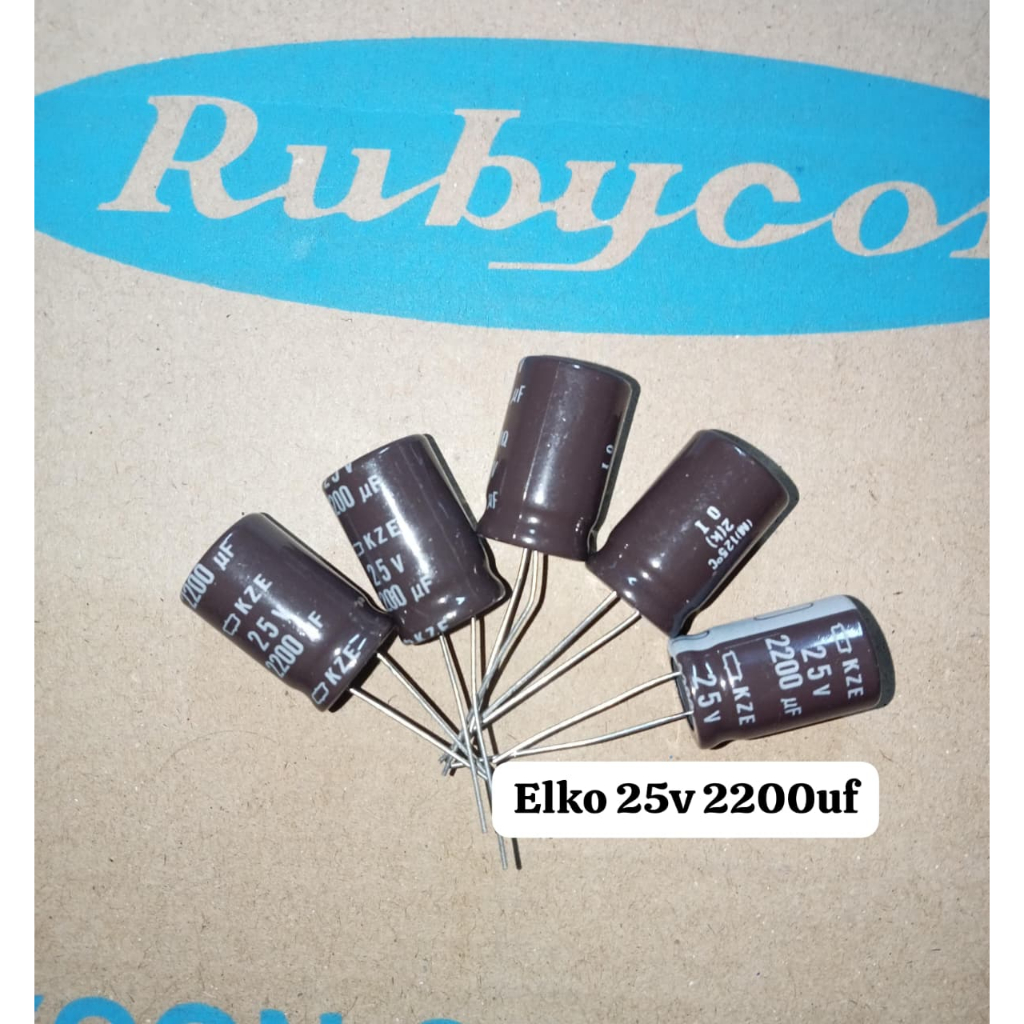 Elko 25v 2200uf Elco 2200uf 25v ของแท้
