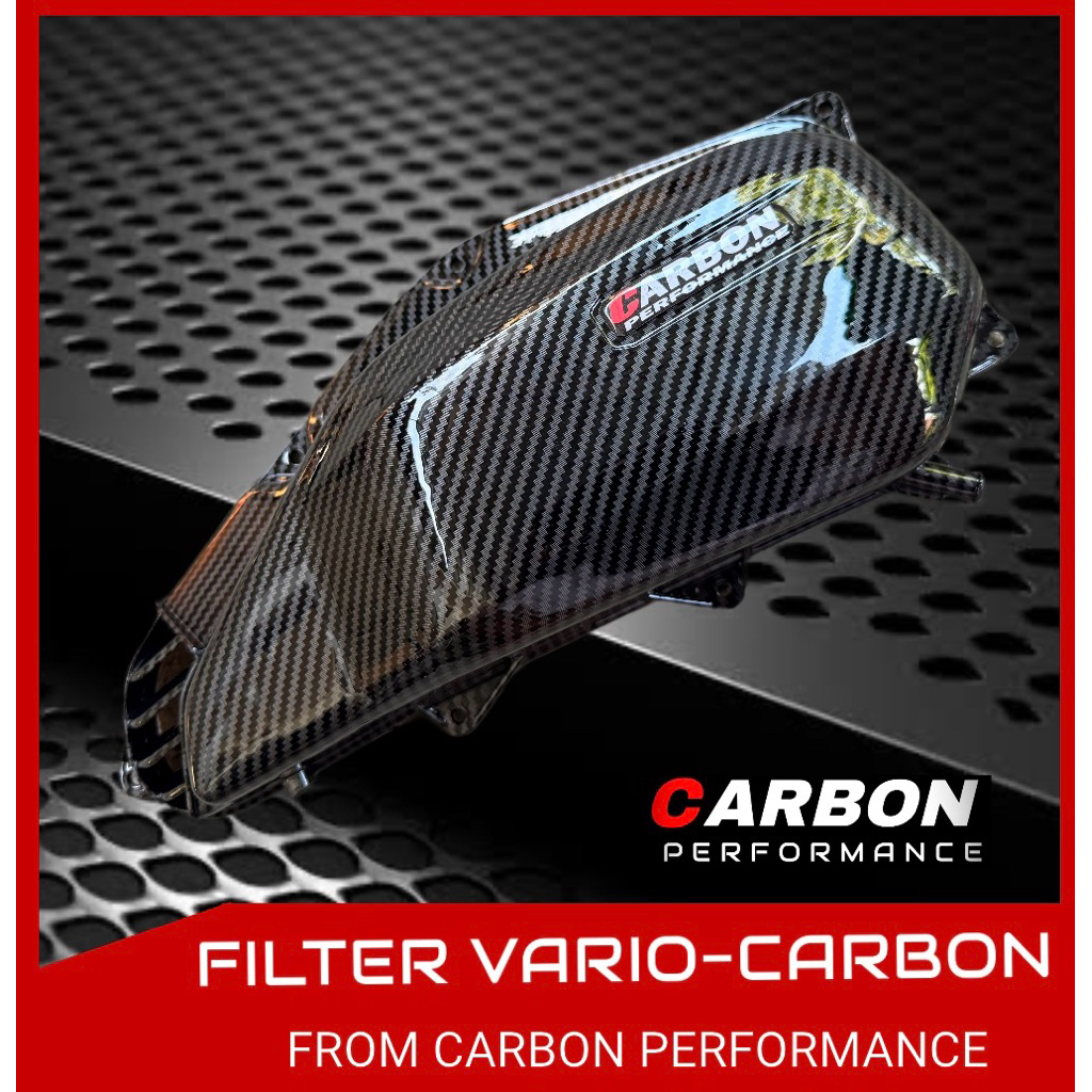 ฝาครอบกรอง KARIO 125 CARBON KZR ▪️ฝาปิดกรองคาร์บอน Vario, Vario 125 variation, อุปกรณ์เสริม Vario