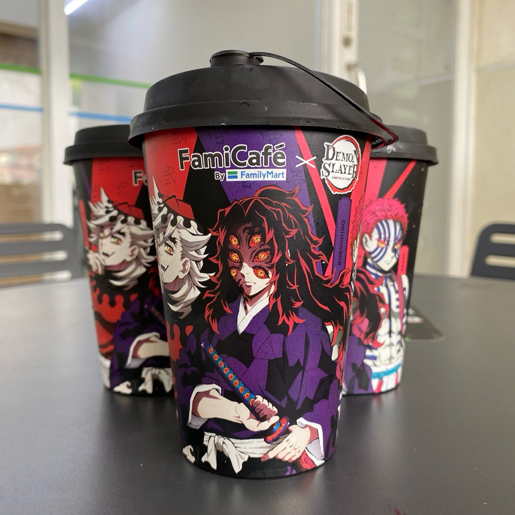 [MIGU] Limited Cup Demon Slayer x Family Mart | Kimetsu no Yaiba Uppermoon Kokushibo Douma Akaza Has