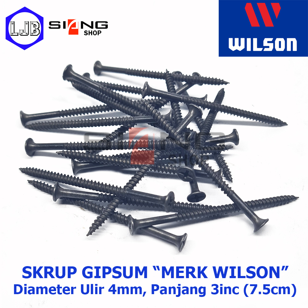 WILSON สกรูยิปซั่ม 8x3 ยาว 7.5ซม