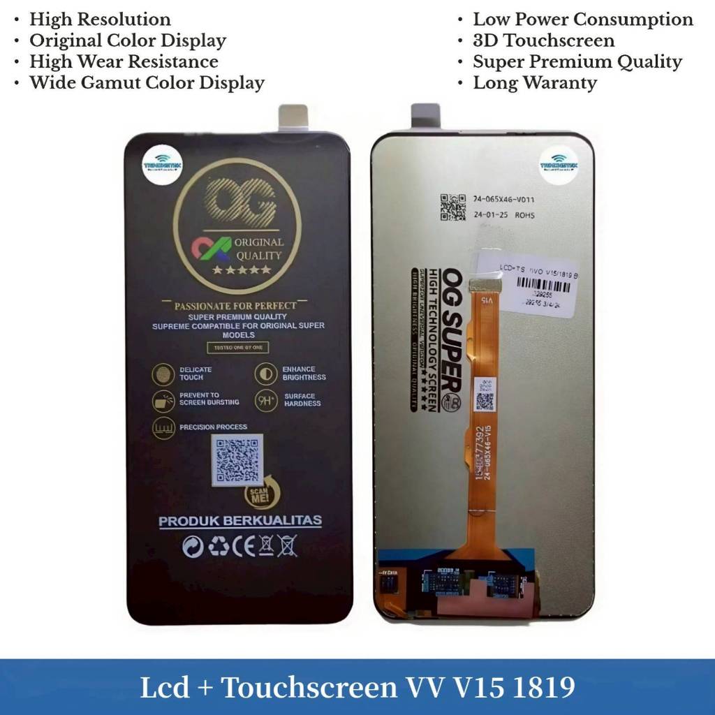 Lcd + หน้าจอสัมผัส Vivo V15 1819