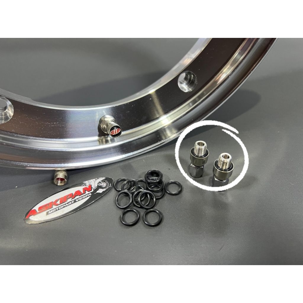 Sil oring ขอบวาล์ว Tubeless Tubeless vespa classic รุ่น Tanem sip Gs สกู๊ตเตอร์ Original. ดี ขายส่ง 